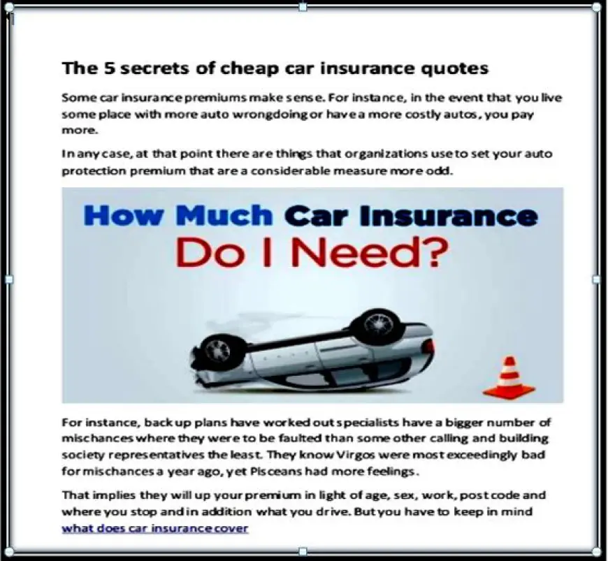 What should I consider when comparing car insurance quotes from different companies?