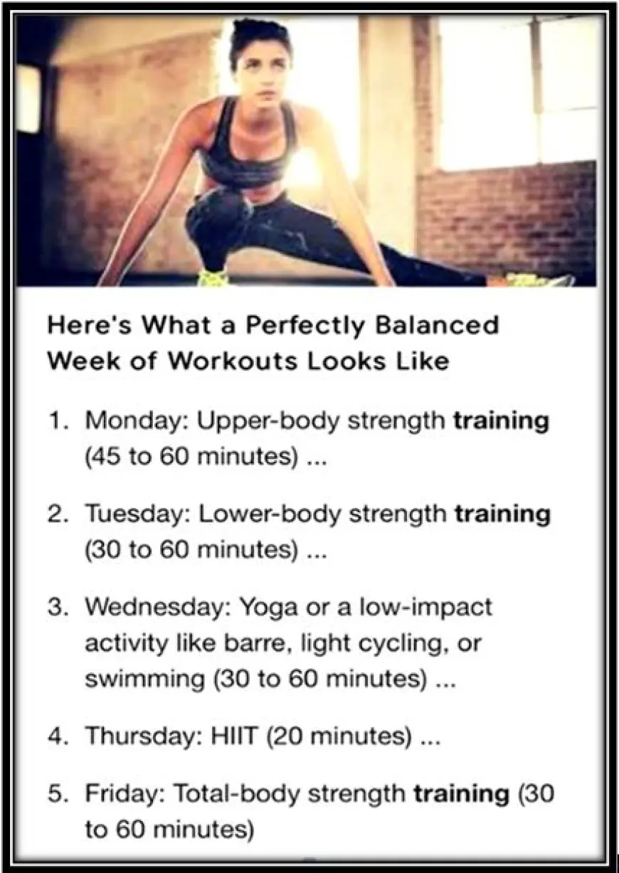 How can you create a balanced workout routine?