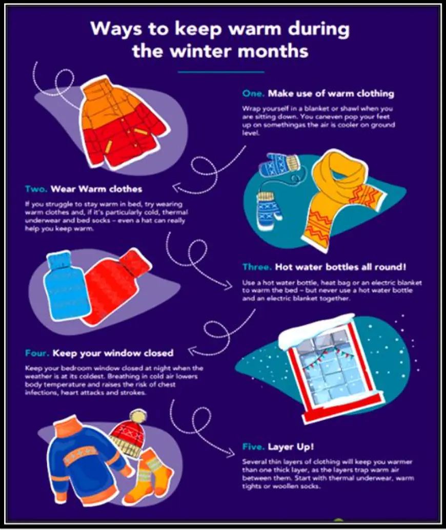 What are the top tips for staying warm while outdoors in winter?